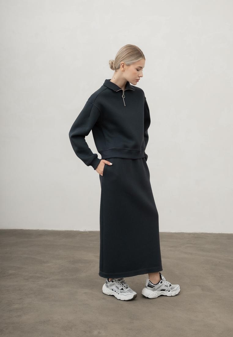 Week women's graphite knt midi skirt 234-04-001-2, фото 5