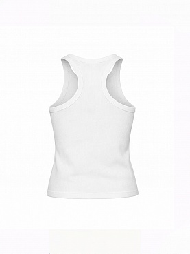 Ribbed top in milky color 252-08-026-2, фото 2 