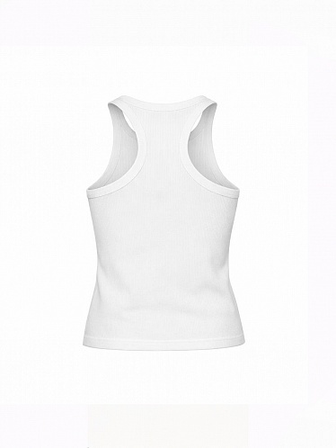 Ribbed top in milky color 252-08-026-2, фото 2 