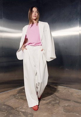 White folds pants 251-05-004-6, фото 2