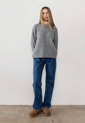 Gray medium-size sweater 254-22-640, фото 2