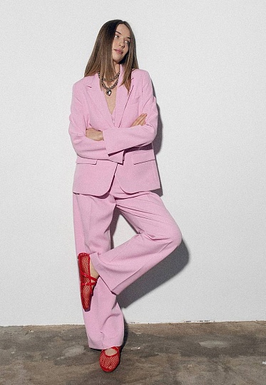 Pink folds pants 251-05-004-8, фото 1 