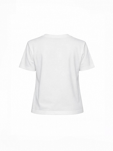 Футболка базовая молочная  261-08-019, фото 2 