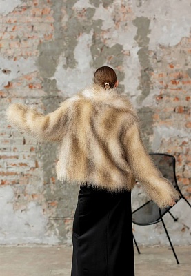 Short faux fur coat 244-01-002, фото 2 