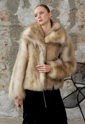 Short faux fur coat 244-01-002, фото 1 