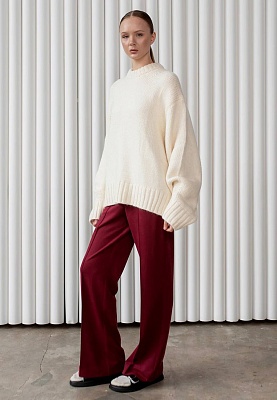 Knitted milky sweater 243-22-698-1, фото 2