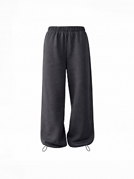 Dark-gray fleece knit pants 254-05-008-4, фото 1 