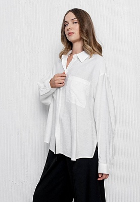 White satin shirt 253-08-014, фото 1 