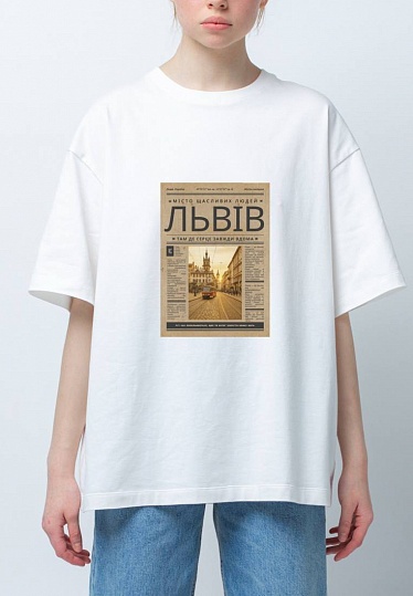Milky T-shirt with print 252-08-018-3, фото 1 