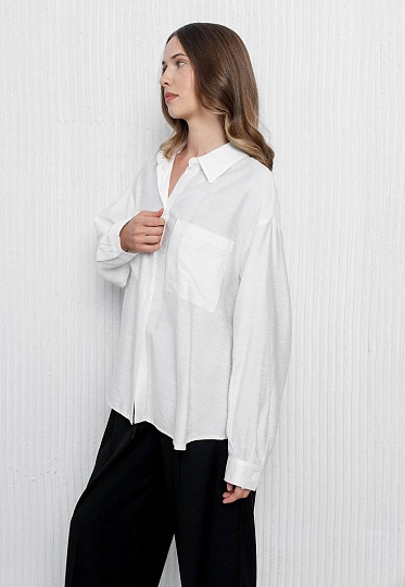 White satin shirt 253-08-014, фото 2 