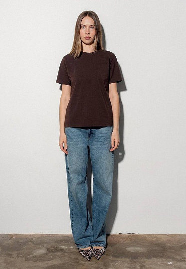 T-Shirt in chocolate color 251-08-034, фото 2 