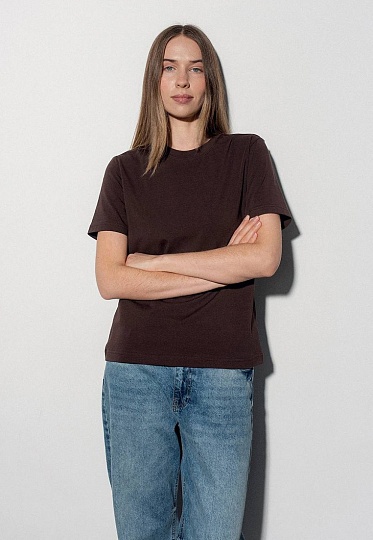 T-Shirt in chocolate color 252-08-034-1, фото 1 