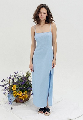 Cyan sun dress 252-06-004-2, фото 1 