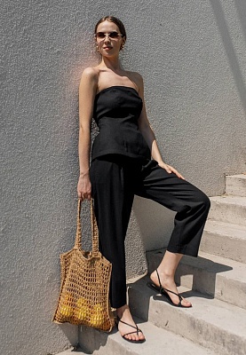 Dark-beige shopper-bag 252-21-503, фото 2 