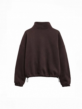 Fleece sweatshirt in chocolate color 254-08-008-2, фото 2