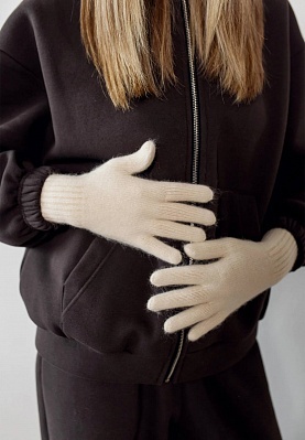 Gloves in champagne color 254-29-220, фото 1