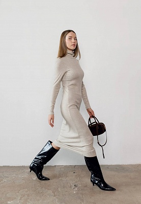 Ribbed knit dress 254-06-004, фото 1 