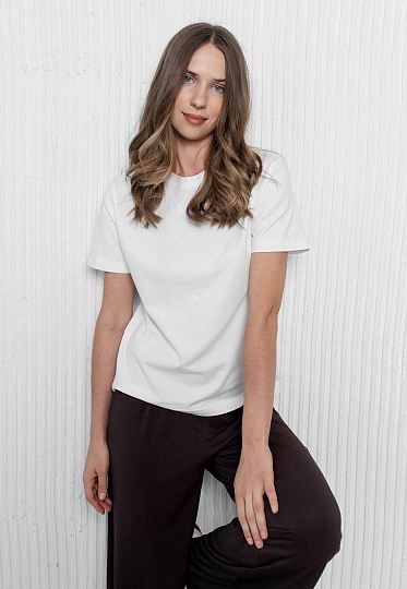 White basic T-Shirt 253-08-006, фото 2 