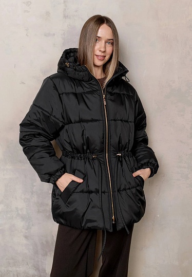 Black hooded winter jacket 254-02-006-3, фото 1 
