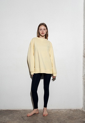 Knit three-thread sweatshirt in banana color 251-08-018, фото 2 