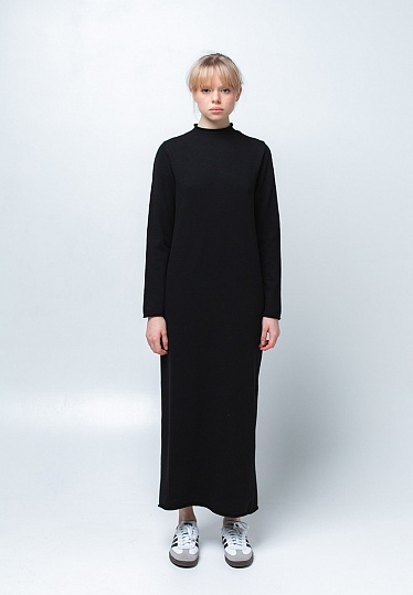 Week women's black angora sheath-dress 241-22-231048, фото 2 