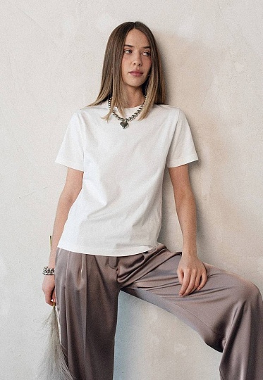 White basic T-Shirt 253-08-006, фото 1 