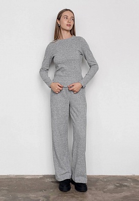 Gray warm knit longsleeve 254-08-002-1, фото 2 