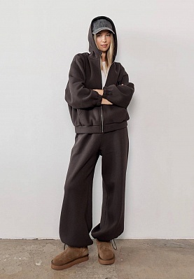 Chocolate fleece knit pants 254-05-008-3, фото 1 