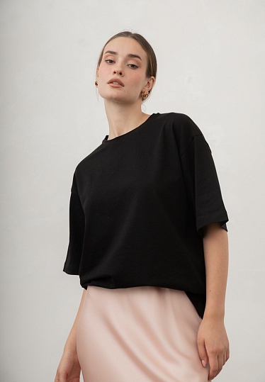 Black bulk T-shirt 252-08-018-6, фото 2 