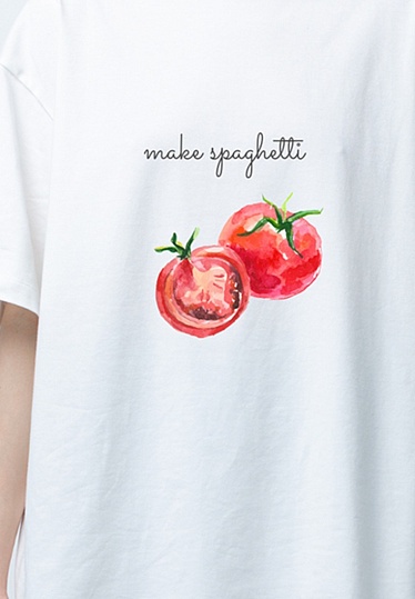 White T-shirt with print 251-08-033-6, фото 2 