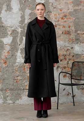 Black trench-coat 243-01-004-1, фото 1 