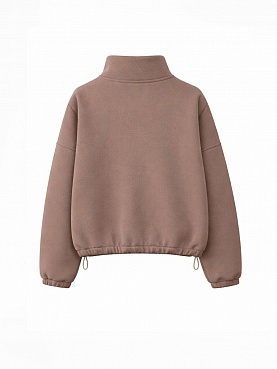 Beige fleece sweatshirt 254-08-008-5, фото 2 