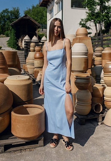 Cyan sun dress 252-06-004-2, фото 2 