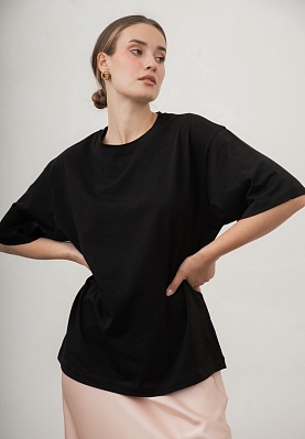 Black bulk T-shirt 252-08-018-6, фото 1