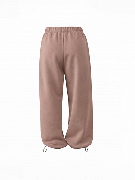 Beige fleece knit pants 254-05-008-5, фото 2