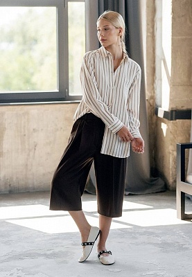 Light-beige striped shirt 253-08-002-1, фото 2 