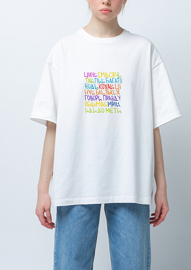 Milky T-shirt with print 251-08-033-3, фото 1 